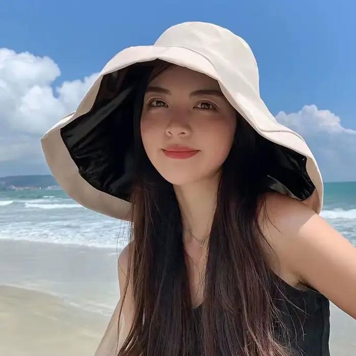 Chapeau de soleil pliable pour femmes