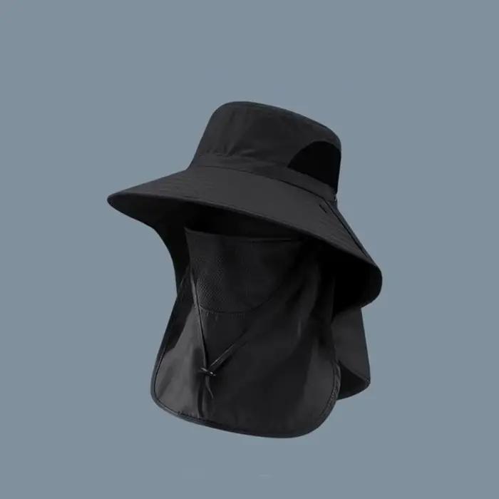 Chapeau de pêcheur à cordon amovible avec protection pour le cou