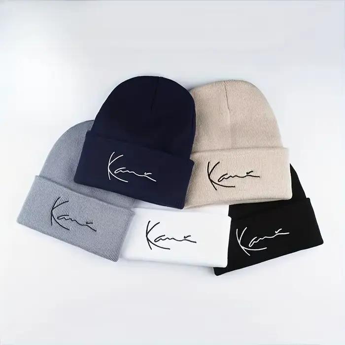 Karl Kani – chapeau tricoté avec lettres rétro brodées pour hommes et femmes