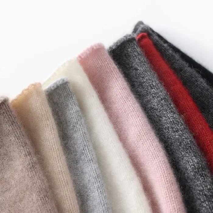 Bonnet en Cachemire Tricoté Unisexe Hiver 100%