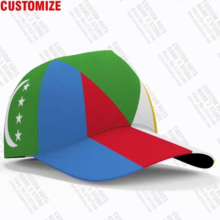 Casquettes de baseball des Comores avec nom personnalisé