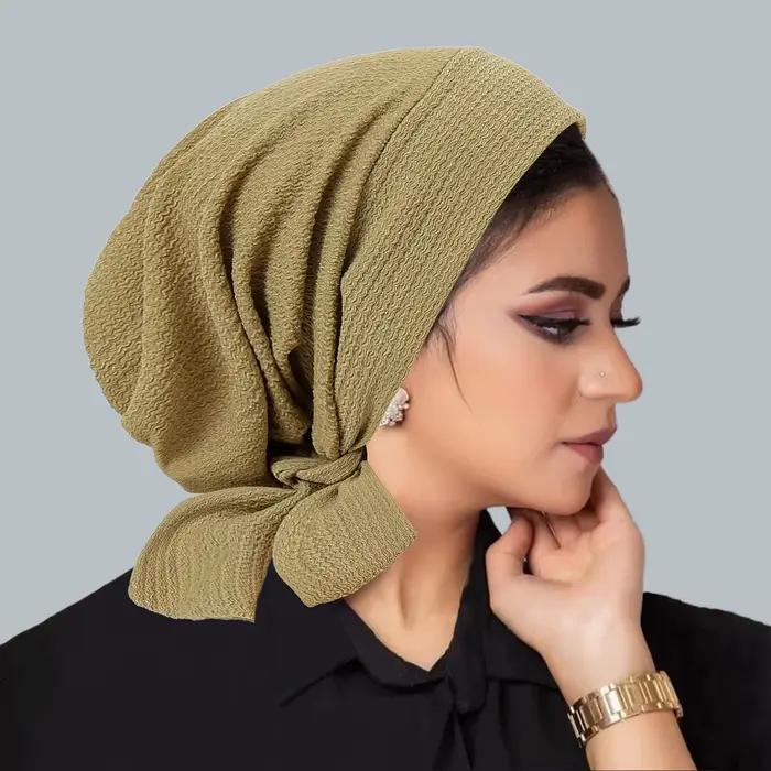 Nouveau chapeau turban à longue queue