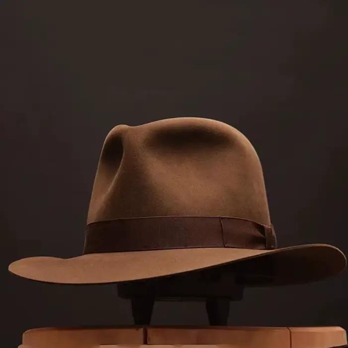 Chapeau Fedora en laine Vintage