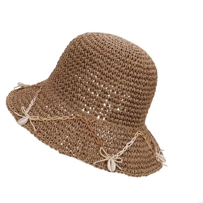 Chapeau victorien en paille élégant à mode