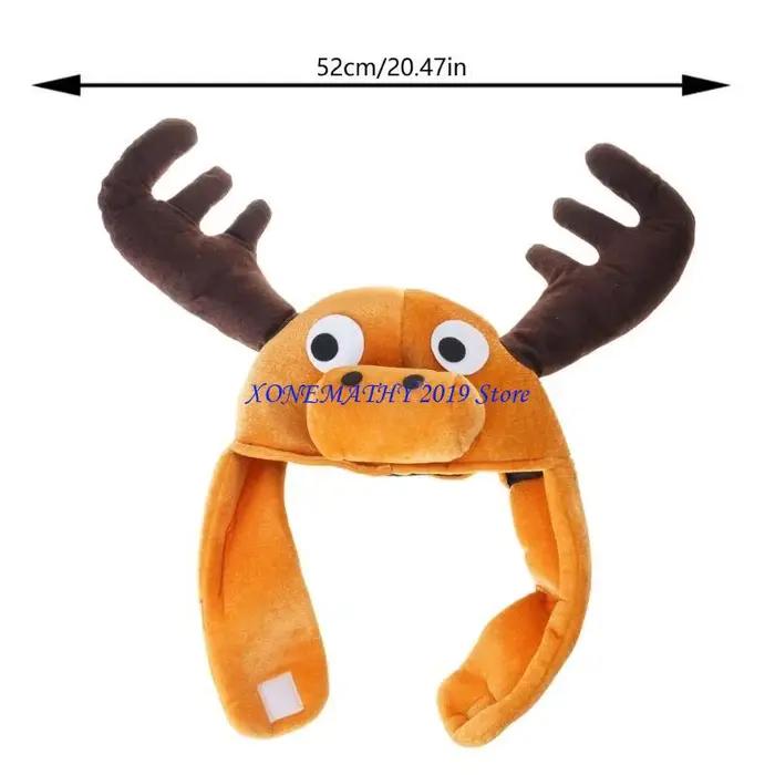 F42F chapeau d'animal dessin animé en peluche