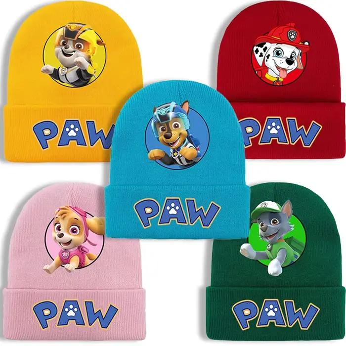 Paw Patrol chaud tricoté chapeau pour garçons filles Anime dessin
