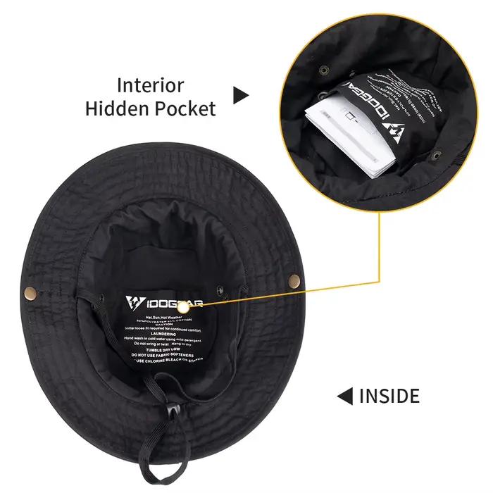 Chapeau Boonie à large bord pour homme et femme protection solaire ajustement parfait pêche chasse plein air confort durable polyvalent toutes saisons