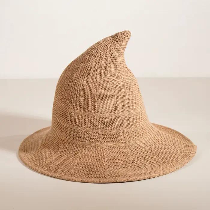 Chapeau de sorcier pointu pliable