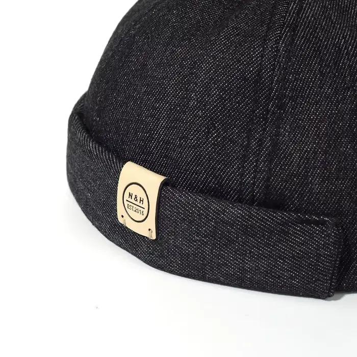 Chapeau sans bord vintage en polyester pour homme et femme, style sport, ajustement réglable, polyvalent pour toutes les saisons et occasions décontractées
