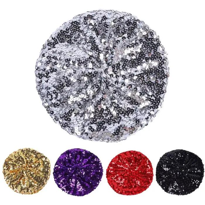 Béret fin à paillettes scintillantes