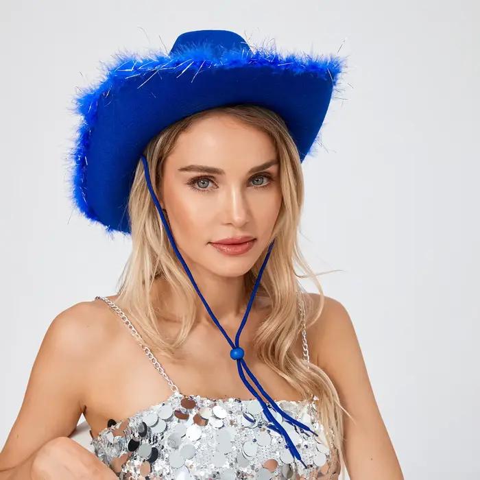 Chapeau de cowboy vintage pour femme