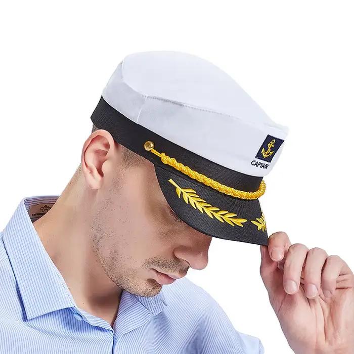 Chapeau de capitaine militaire pour adulte