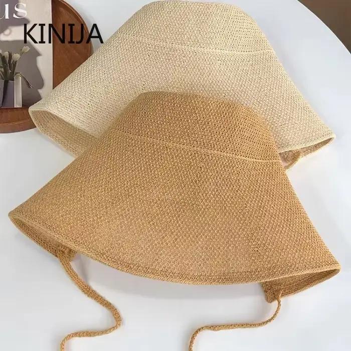 Chapeaux et bonnets en lin et paille pour femmes
