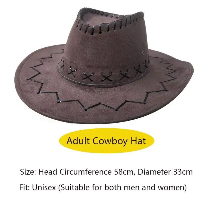 Ensemble de costume de cowboy 3 pièces avec chapeau