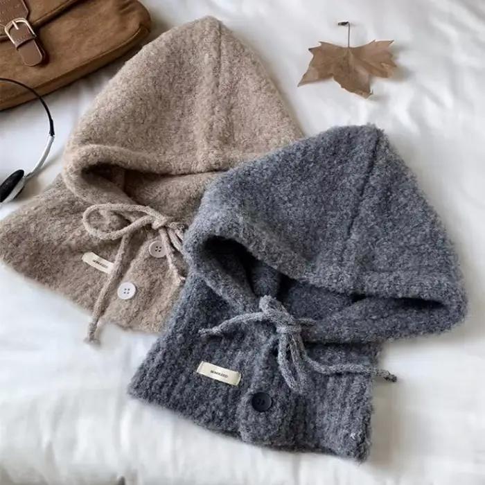 Ensemble écharpe chapeau tricoté à la mode pour femmes