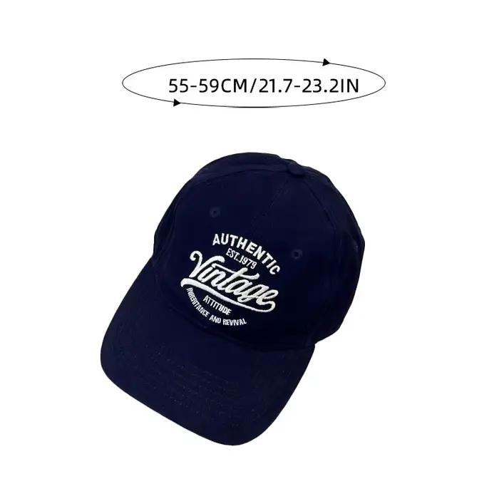 Chapeau de baseball avec lettres vintage pour femmes