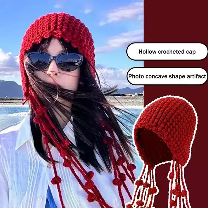 Chapeau tricoté à la main pour femmes