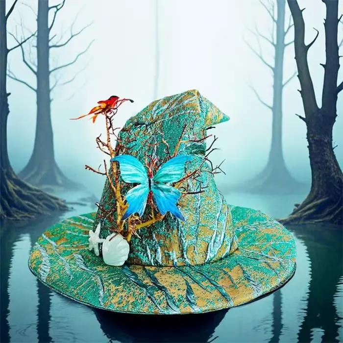A52E chapeau pointu Design torsadé