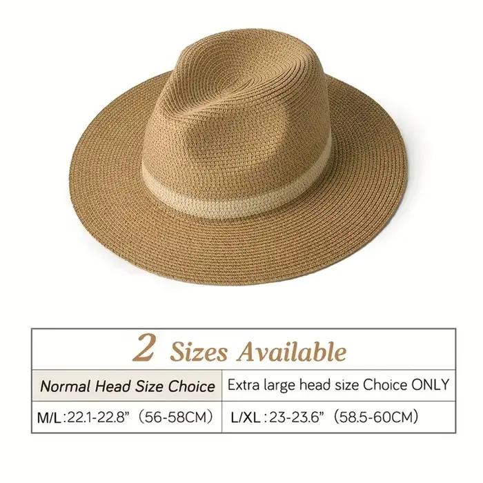 Chapeau Panama élégant à large bord - Protection UV