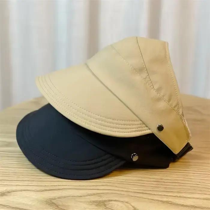 Women's Visors Fashion Sun Protection Hats Creative Face Mask Hook Design
