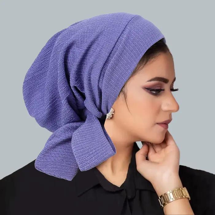 Nouveau chapeau turban à longue queue