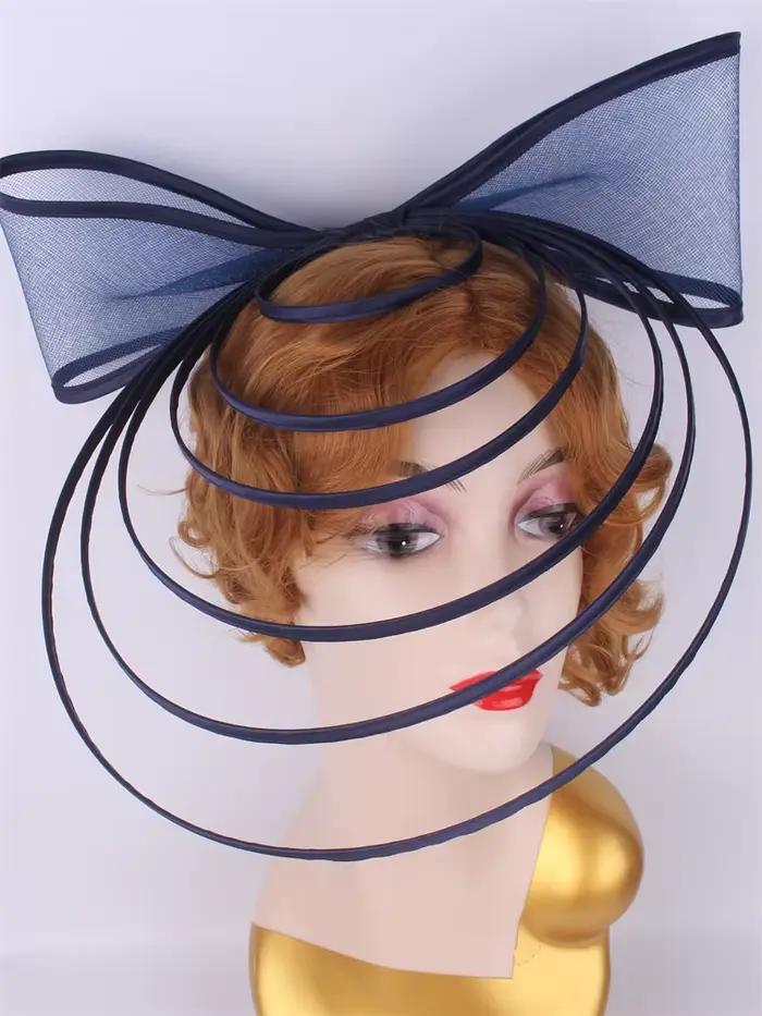 Chapeau fascinateur pour femmes élégant mariage église casque dames Chic arc fascinateurs chapeaux de fête nouveau Kentucky Derby chapellerie