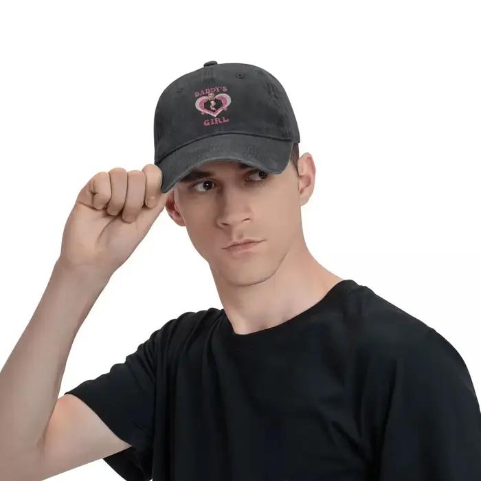 Daddys fille Pitbull Mr Worldwide hommes femmes casquettes de Baseball en détresse Denim lavé