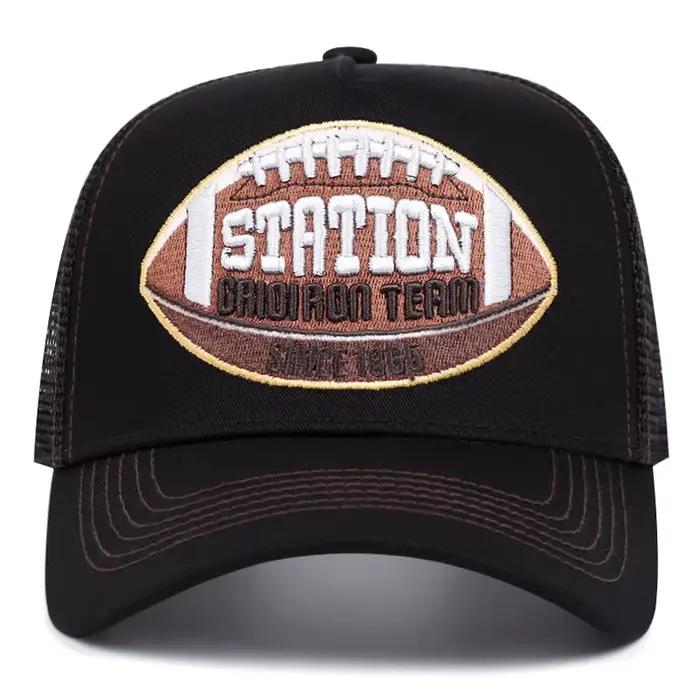 2025 nouveau filet chapeau STATION Rugby brodé camion