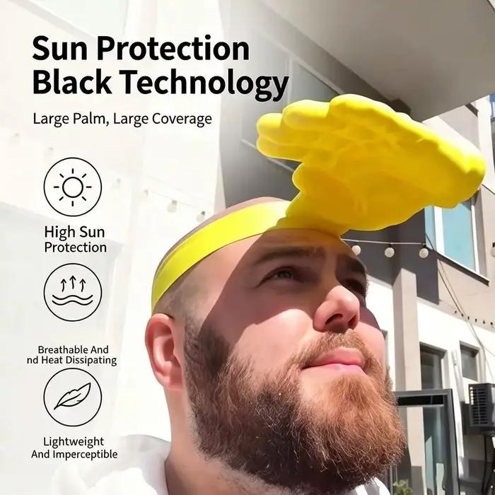 Chapeau de soleil tendance en forme de main