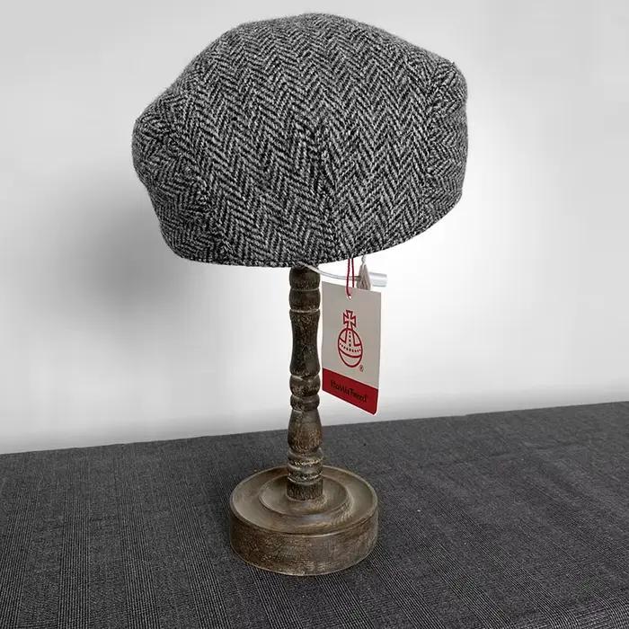 Chapeau rétro authentique en Harris Tweed pour homme - Casquette bec de canard 100 % laine chaude