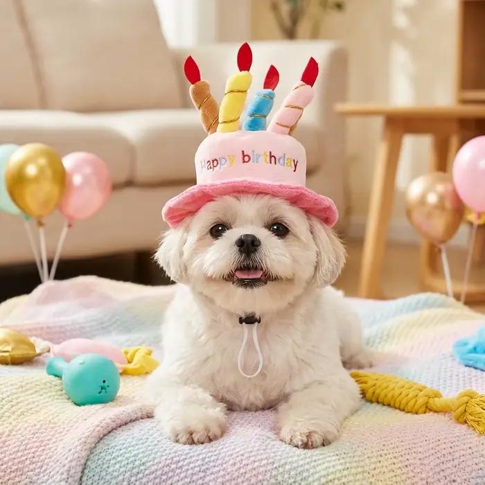 Chapeau d'anniversaire pour animaux de compagnie