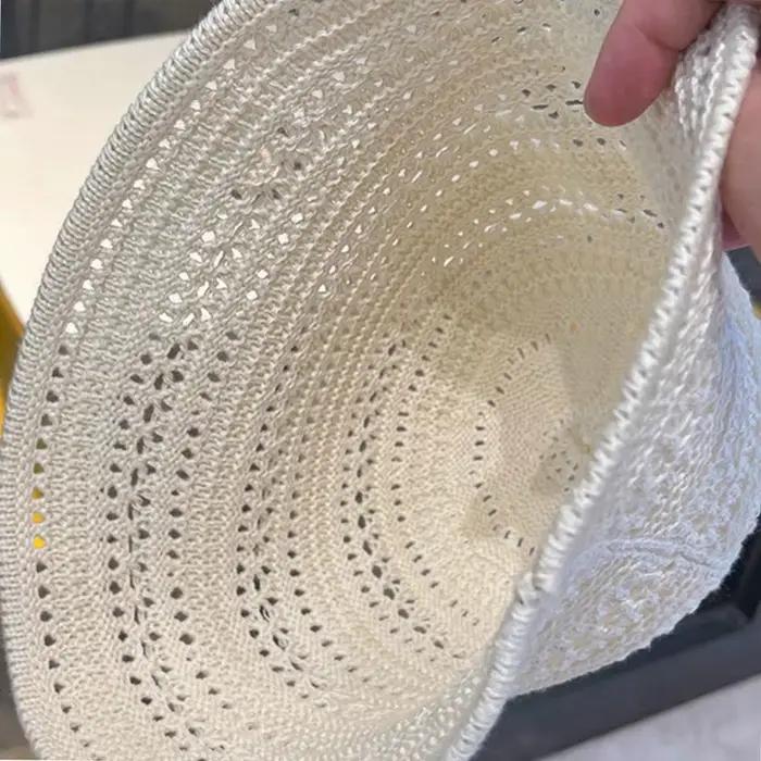 Chapeau de paille de plage pliable à large bord visière d'été pour femmes style rétro protection solaire confortable et respirant occasion plage et ville
