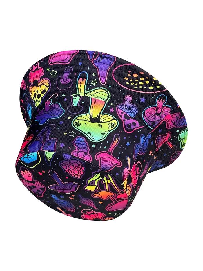 Chapeau seau champignon coloré de rêve
