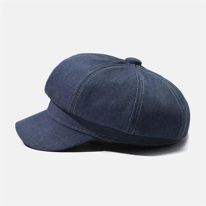 Casquette béret Newsboy en Denim pour femmes