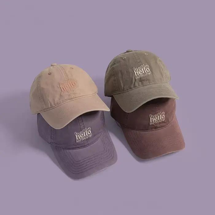 Casquette de baseball en maille brodée pour hommes et femmes