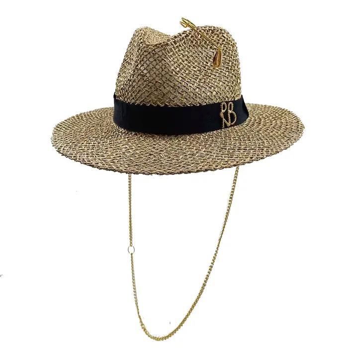 Chapeau de paille d'été pour femmes