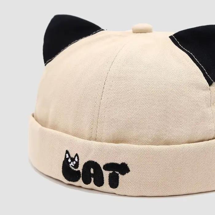 Casquette Docker à oreilles de chat mignonnes