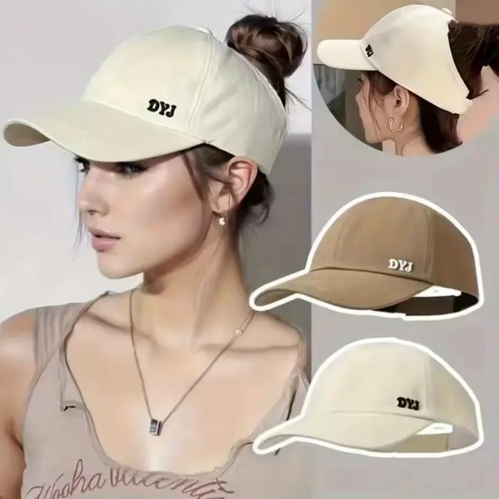 Nouveau chapeau d'été pour femme à ouverture arrière pour queue de cheval