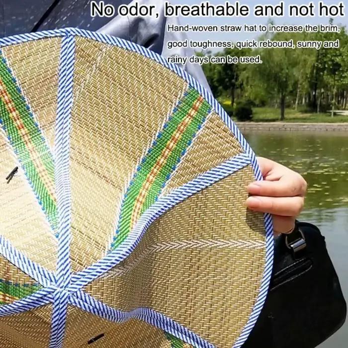 Chapeau de paille à large bord pliable pour femmes et hommes, design moderne, résistant, idéal pour plein air et occasions décontractées