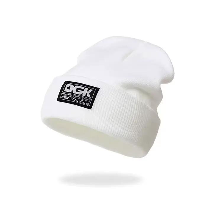 Chapeau en tricot unisexe chaud et polyvalent pour l'automne et l'hiver