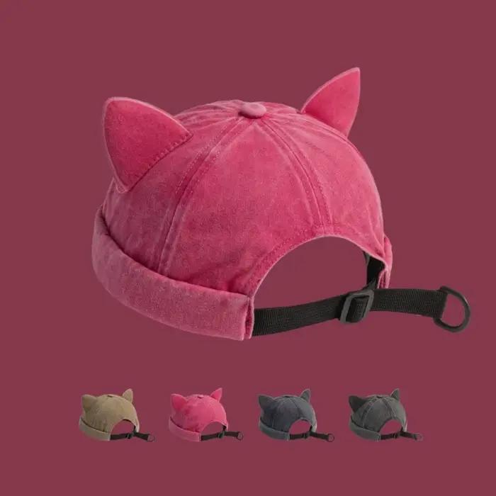 Bonnet unisexe respirant en coton couleur unie