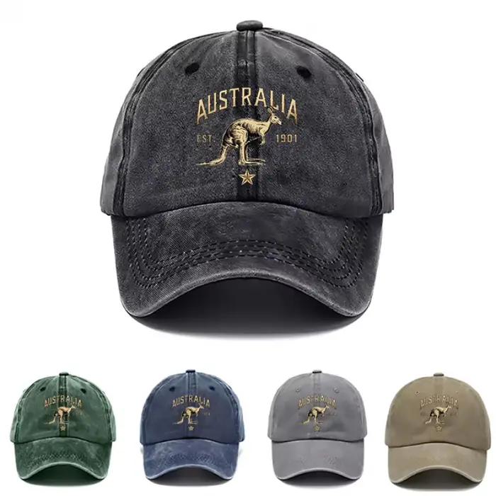 Une casquette à imprimé kangourou d'Australie
