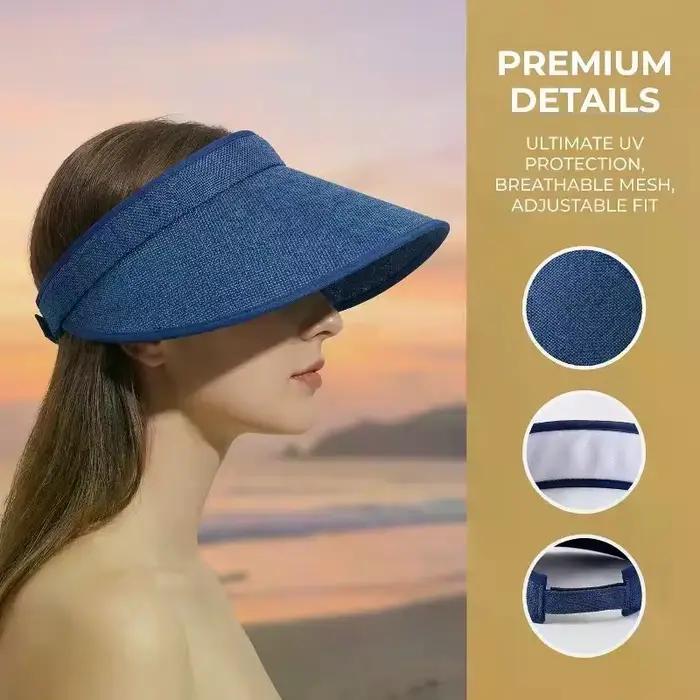 Chapeau de soleil en paille pour femme