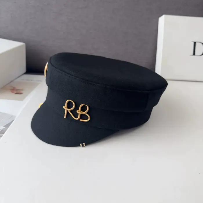 Casquette plate rétro britannique pour femmes