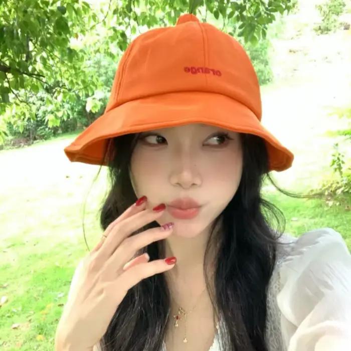 Chapeau de pêcheur orange à séchage rapide