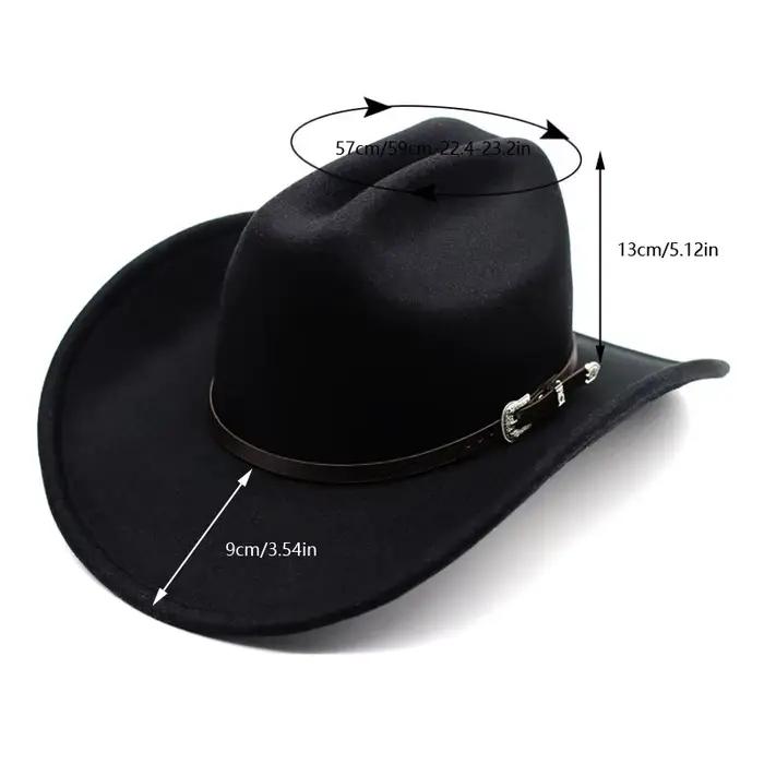 Nouveau Chapeau de Cowboy Western Vintage pour Homme et Femme
