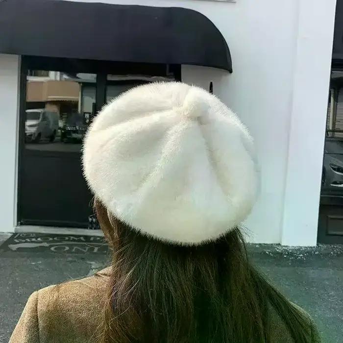 Béret rétro chapeau automne hiver femmes britannique Hepburn élégant artiste peintre chapeaux épais chaud laine citrouille bonnets casquette