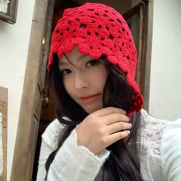 Chapeau sans bord en crochet fait main