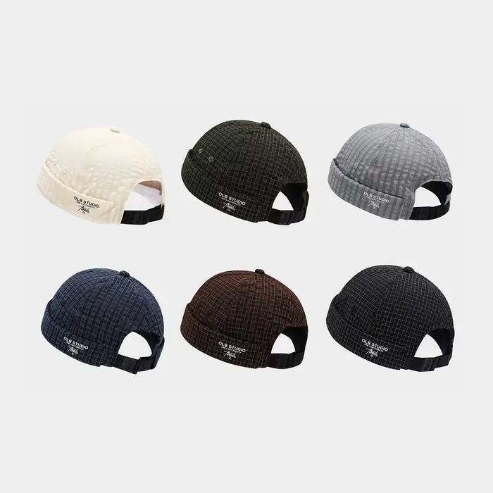 Casquette rétro à carreaux à séchage rapide et respirante