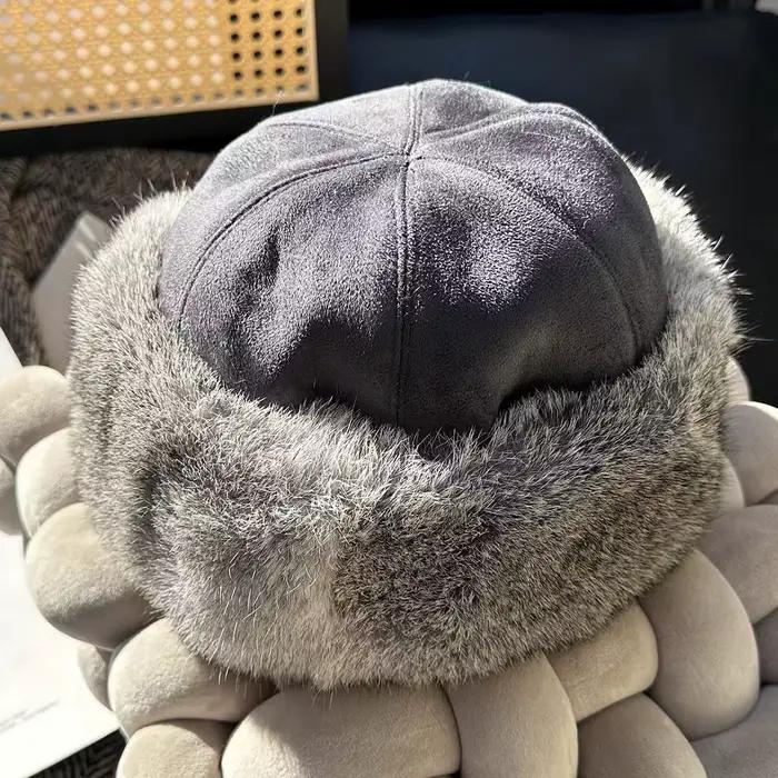 Chapeaux en fourrure véritable pour femmes et hommes